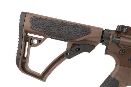The Daniel Defense 14.5 5.56 ar15 carbine with 12.25 M4A1 RIS II rail with flash hider and rubberized buttstock